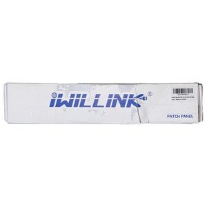 IWILLINK 48 Ports Rj45, 2u Network Patch Panel Utp 19-Inch, Black for Cat6/5/5e